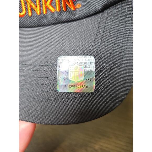 Dunkin Donuts Tampa Bay Buccaneers Black Visor Hat Adjustable - Picture 3 of 16
